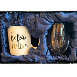 Healthcare coffee mug/wine glass set
